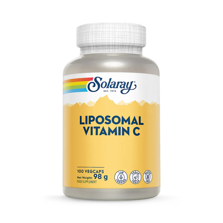 Solaray Liposomal Vitamin C 500mg, 100 Vegan Capsules, High Absorption