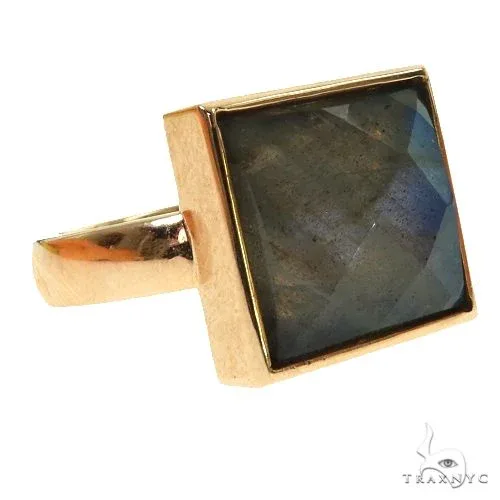 RINA - For Him CUSTOM 14K Gold Labradorite Ring 67887 in Rose Gold / 5 inches – Ring
