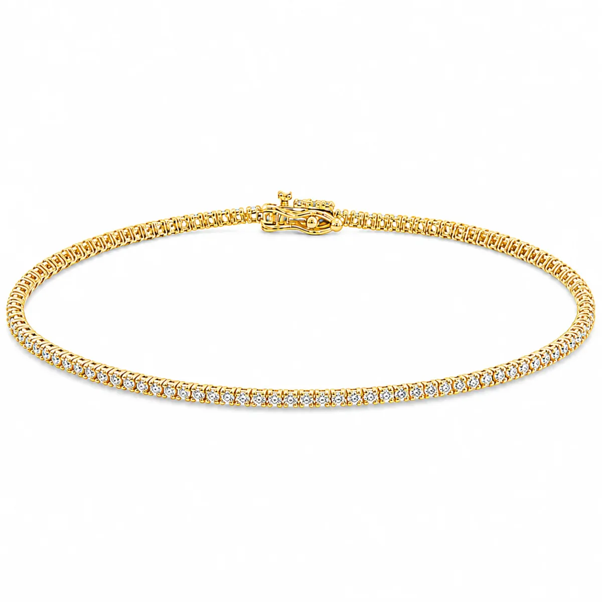 DANNY - For Him CUSTOM 2 Pt Lab Diamond Tennis Bracelet 71664 in Rose Gold / 7 Inches – Bracelet