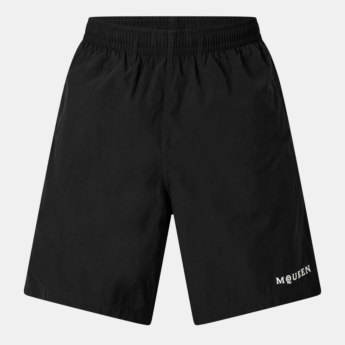 Alexander McQueen Men's Alex Logo Quick-Dry Tailored Fit Swim Shorts