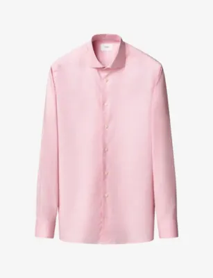 ETON Signature Solid Oxford Contemporary-Fit Cotton Shirt - LIGHT PURPLE - 19.75 detail 2