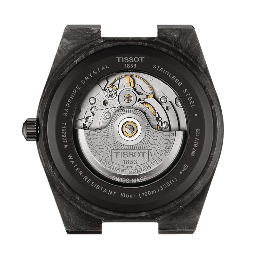 Tissot PRX Powermatic 80 40mm Carbon detail 3