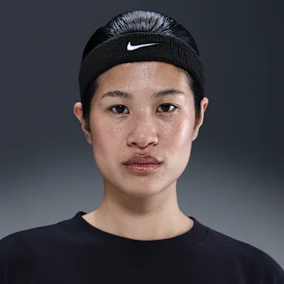 Nike Swoosh Classic Headband - Black/White in Black/White – Nike men's and unisex