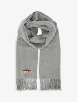 ACNE STUDIOS Canada New logo-embroidered wool scarf