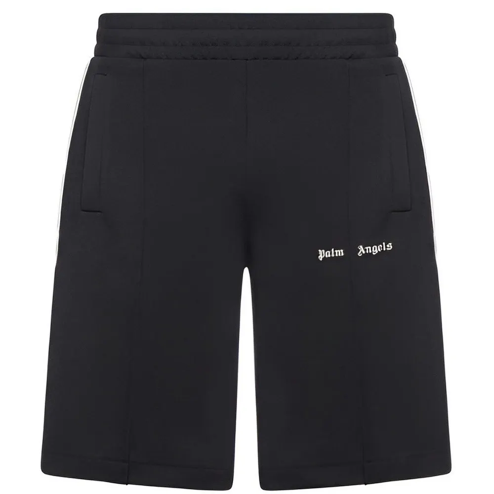 Palm Angels Men's Classic Logo Track Fleece Jogger Shorts