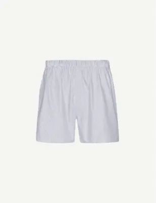 SUNSPEL Pinstripe relaxed-fit cotton boxer shorts detail 2
