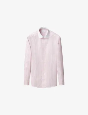 ETON Signature Twill Fit Signature Contemporary-Fit Cotton Shirt - LIGHT BLUE - 17.75 detail 2