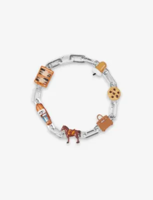 POUBEL Chataignes Sterling-Silver Charm Bracelet