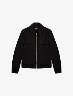 THE KOOPLES Bib-Collar Zip-Up Woven Jacket