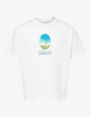 NOT BORING On Air Graphic-Print Cotton T-Shirt