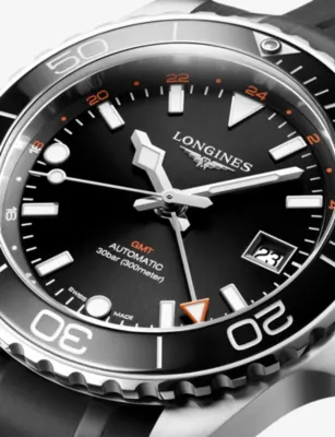 LONGINES L3.790.4.56.9 HydroConquest GMT Stainless-Steel Automatic Watch in STAINLESS STEEL, additional product view 3