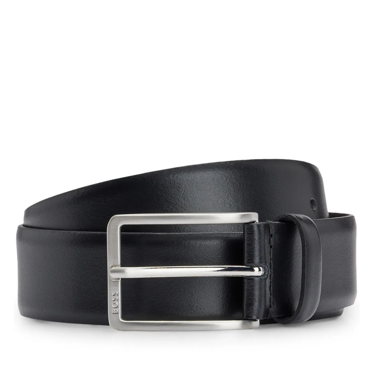 Boss Logo Belt in Black 001 – Accessories