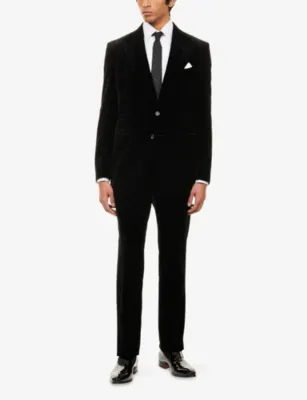 TOM FORD Classic Pleated Cotton Evening Shirt in OPTICAL WHITE, additional product view 2