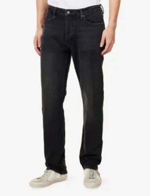 NEUW Ray Bravo Straight-Leg Stretch-Denim Jeans - 33/34 in WASHED BLACK, additional product view 3