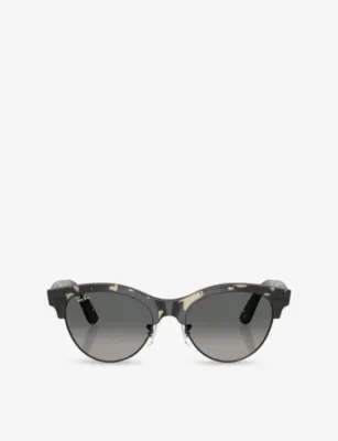 RAY-BAN RB2341 Clubmaster Way Square-Frame Propionate Sunglasses
