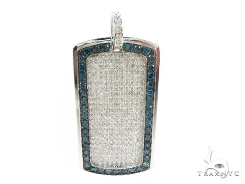 RINA - For Him FACTORY Prong Diamond Dog Tag 35267 in Rose Gold – Pendant