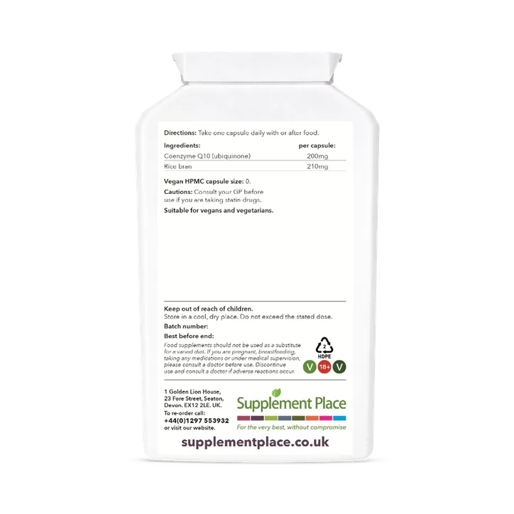 Supplement Place Coenzyme Q10 | 200mg | 120 Capsules, additional product view 2