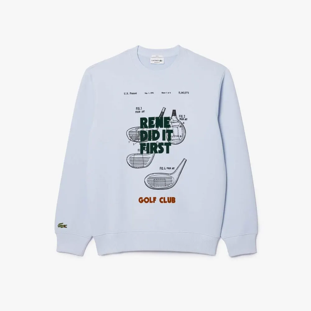 Lacoste Relaxed Fit Piqu¿ Motif Sweatshirt