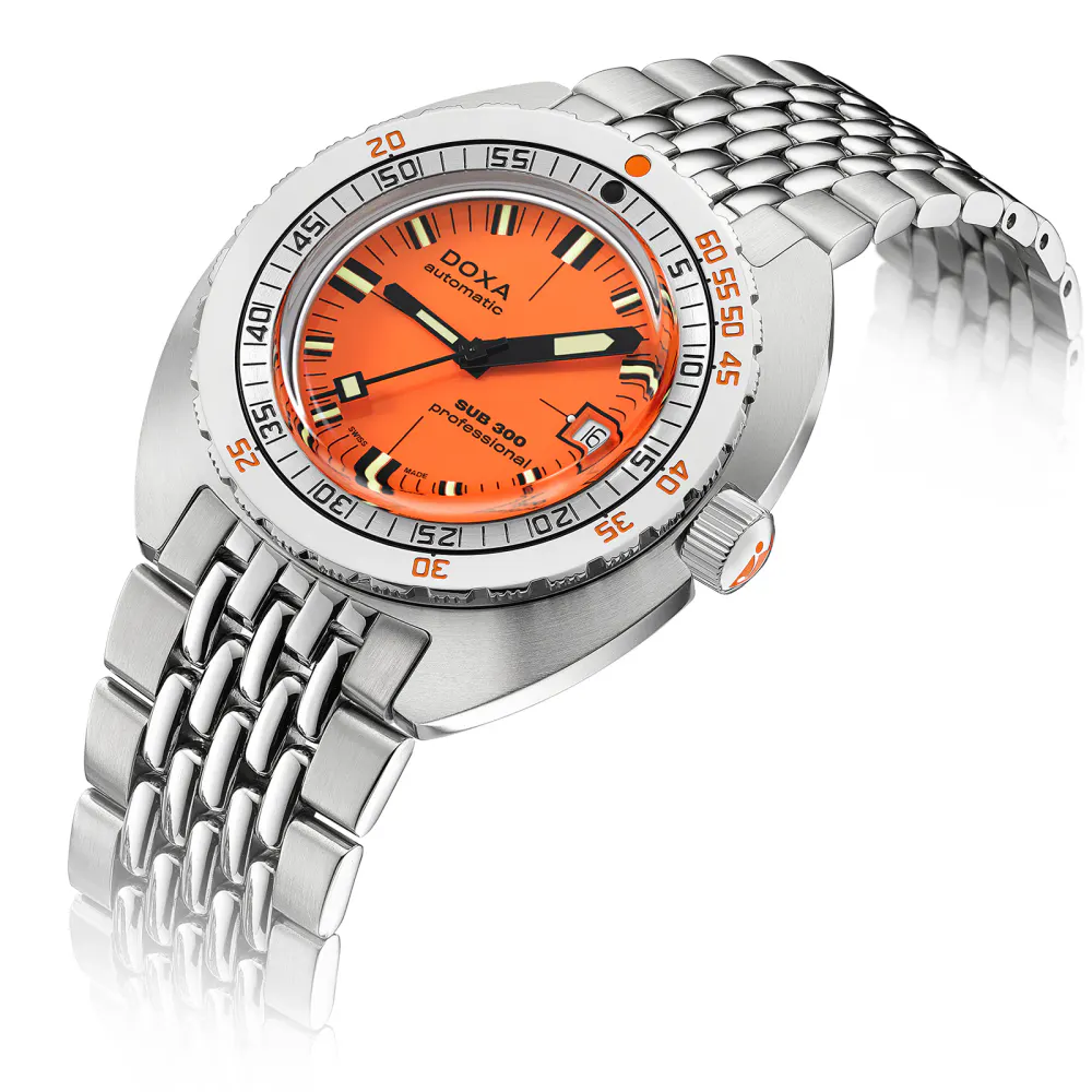 DOXA Sub 300 Professional 42mm Mens Watch in Orange, additional product view 2