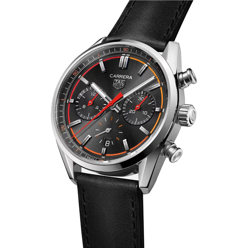 TAG Heuer Carrera Chronograph 42mm Mens Watch Black in Black, additional product view 2