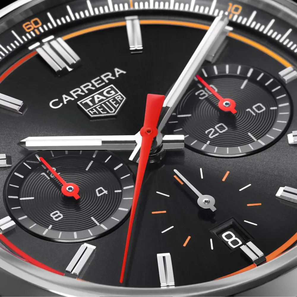 TAG Heuer Carrera Chronograph 42mm Mens Watch Black in Black, additional product view 3