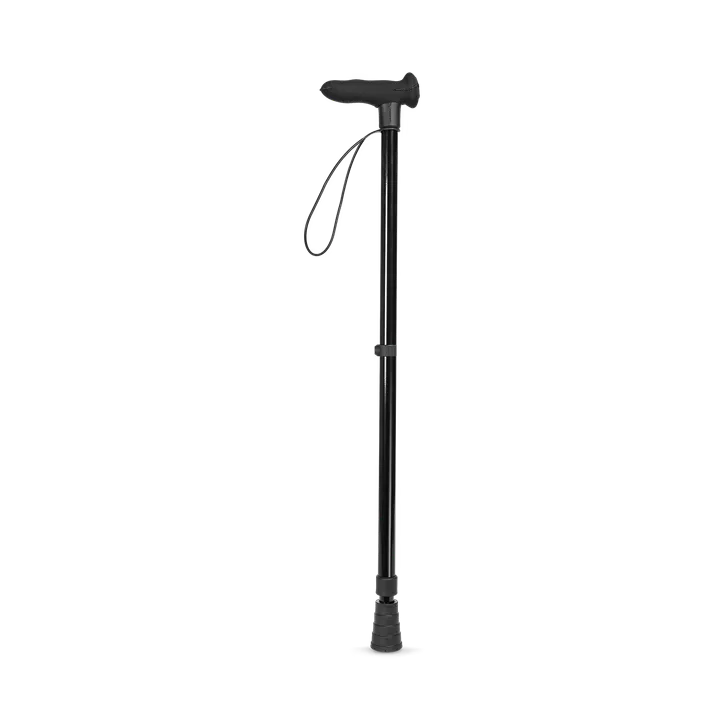 Cool Crutches Black Walking Stick Left Hand – Extended Range > Mobility & Support > Mobility Aids > Walking Sticks