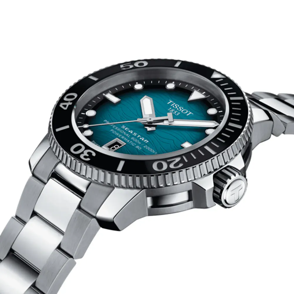 Tissot Seastar 2000 Professional Powermatic 80 46mm Mens Watch in Green, additional product view 3
