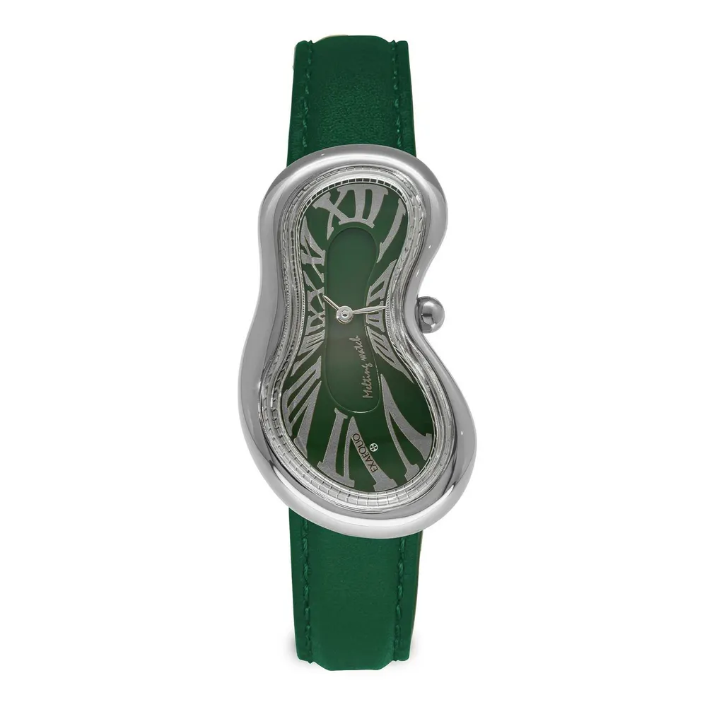 Exaequo Melting Quartz Analogue Watch in Green Dial – Accessories