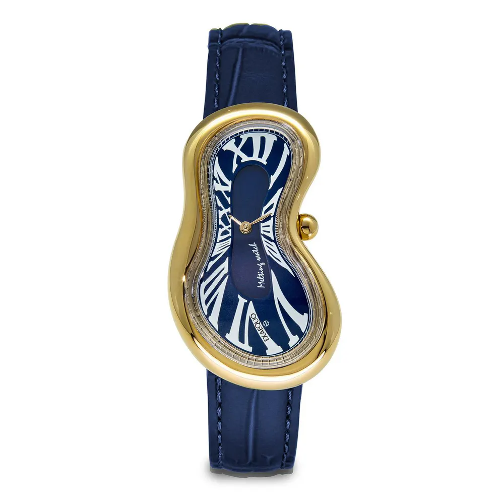 Exaequo Melting Quartz Analogue Watch in Blue Dial – Accessories