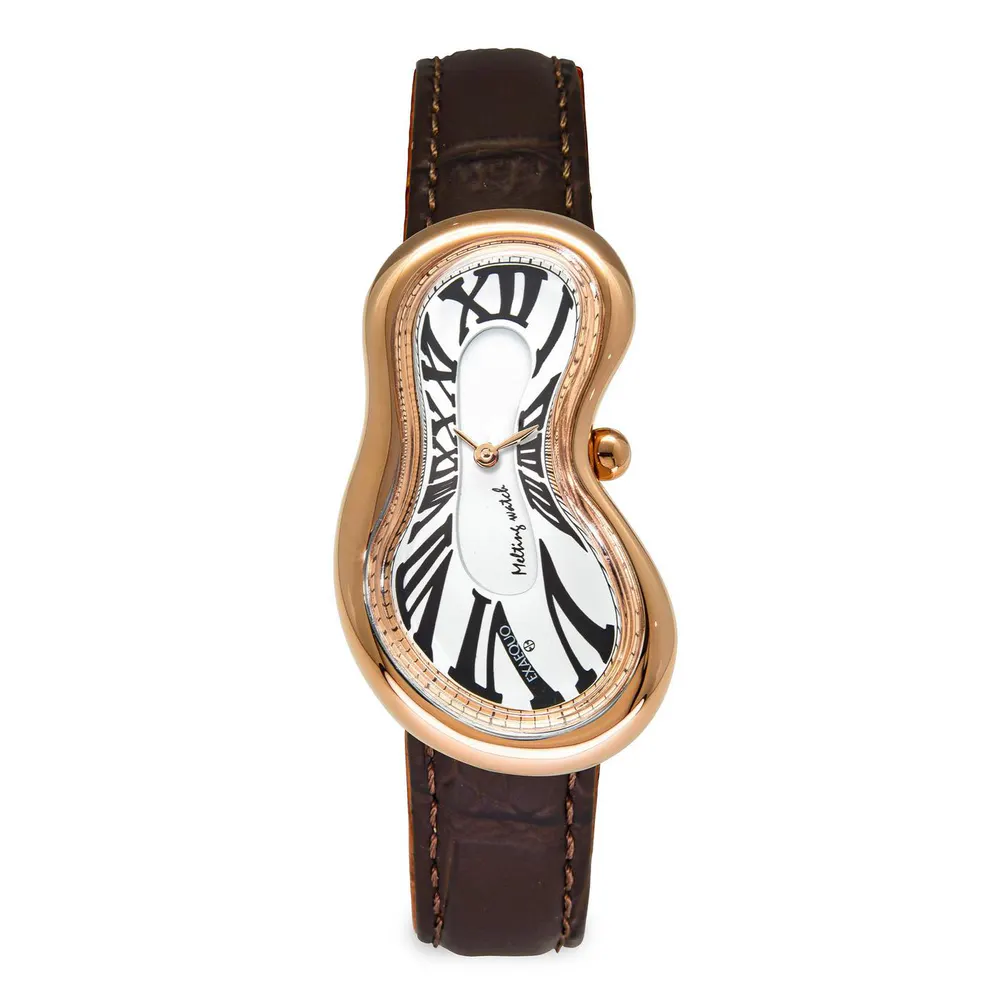 Exaequo Melting Quartz Analogue Watch in White Dial – Accessories