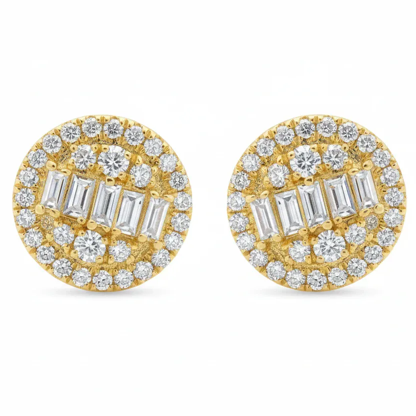 ANNA - UNITED 18K Gold Diamond Earrings 66733 in Yellow Gold – Earrings