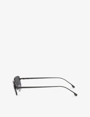 FENDI FE4172US Rectangle-Frame Metal Sunglasses detail 2