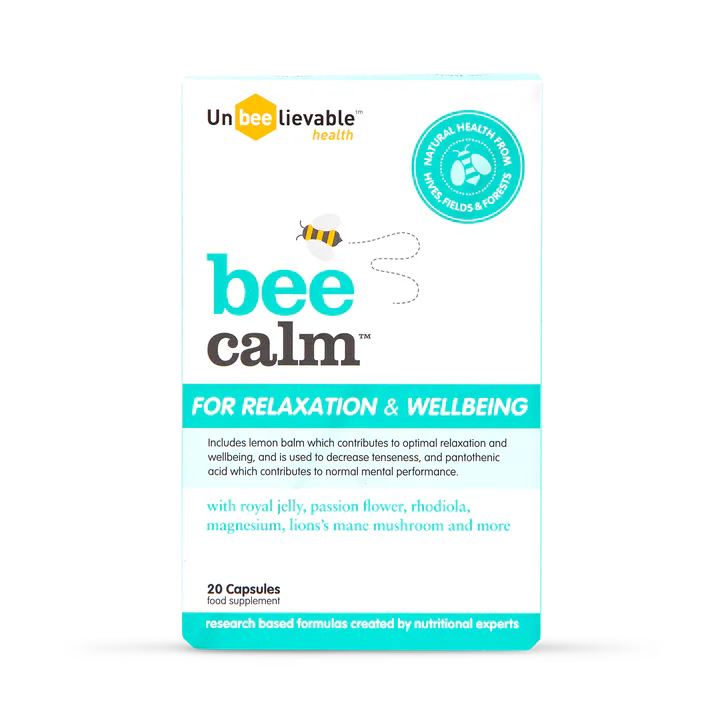 Unbeelievable Health Bee Calm 20 Capsules – Vitamins & Supplements > Supplements > Plant Sourced Supplements > Mushrooms & Functional Blends