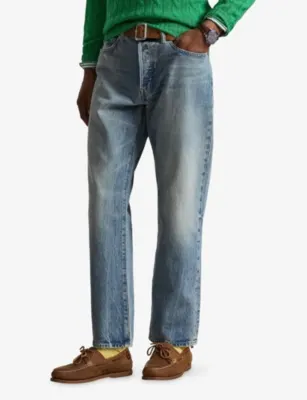 POLO RALPH LAUREN Straight-Leg Regular-Fit Denim Jeans - 34/32 detail 3