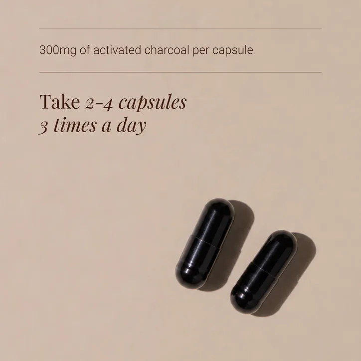 KIKI HEALTH Activated Charcoal - 50 Vegicaps detail 3