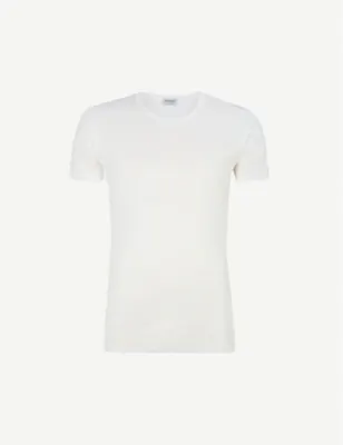 ZIMMERLI Crew-neck cotton T-shirt detail 2