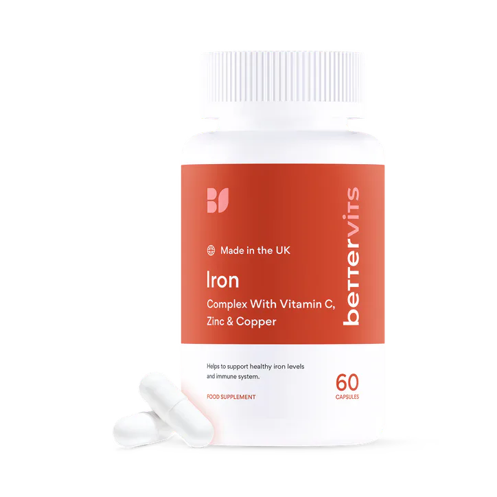 Bettervits Iron Complex With Vitamin C Zinc And Copper 60s