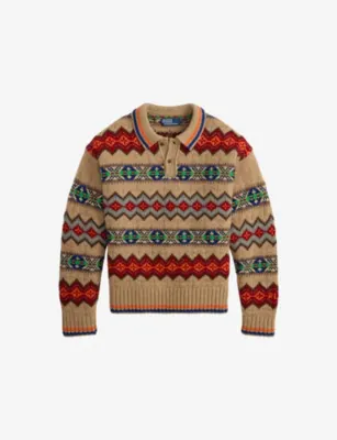 POLO RALPH LAUREN Patterned Wool Knitted Jumper