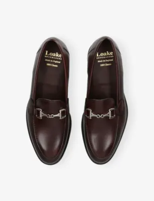 LOAKE Kensington Leather Loafers - EUR 41.5 / 7.5 UK MEN in Dark Brown, additional product view 2