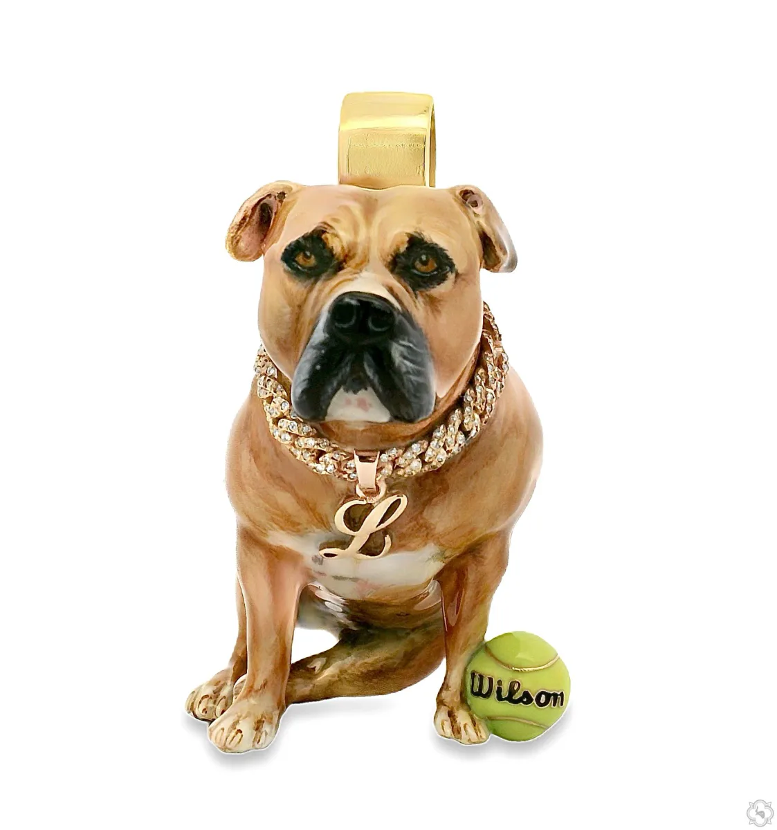 RINA - For Him CUSTOM Custom Made Dog Pendant 70349 in Rose Gold – Pendant