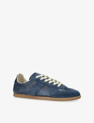 MAISON MARGIELA Replica Low Pro Suede Trainers - EUR 43 / 9 UK MEN in BLUE, additional product view 3