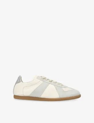 MAISON MARGIELA Replica Low Pro Suede Trainers - EUR 43 / 9 UK MEN in CREAM – Mens | Trainers | Lace up trainers