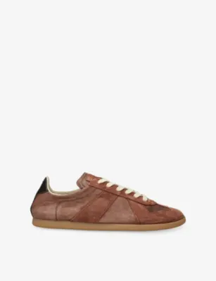 MAISON MARGIELA Replica Low Pro Suede Trainers - EUR 43 / 9 UK MEN in TAN – Mens | Trainers | Lace up trainers