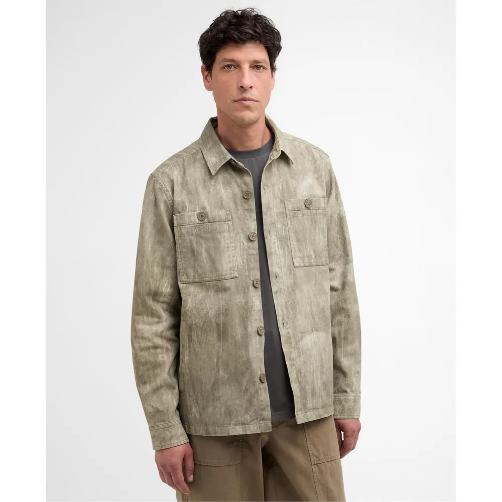 Barbour Mens Ross Printed Overshirt detail 2