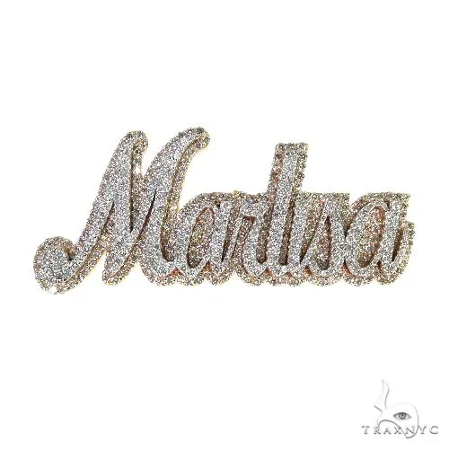 RINA - For Him CUSTOM Custom Made Diamond Name Pendant 67805 in Rose Gold – Pendant