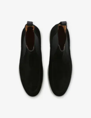 AURELIEN City Suede Chelsea Boots - EUR 44 / 10 UK MEN in BLACK, additional product view 2