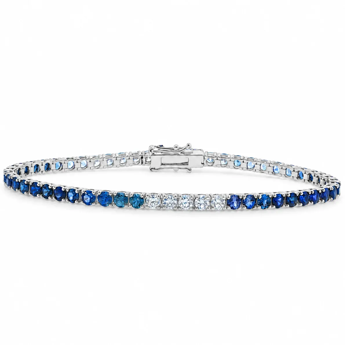 PIA - For Him GEMSTONES Ocean Breeze Sapphire Bracelet 69880 in White Gold – Bracelet