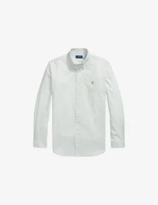 POLO RALPH LAUREN Gingham Logo-Embroidered Cotton Shirt