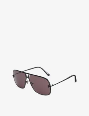 TOM FORD Vincent Pilot-Frame Acetate Sunglasses detail 3