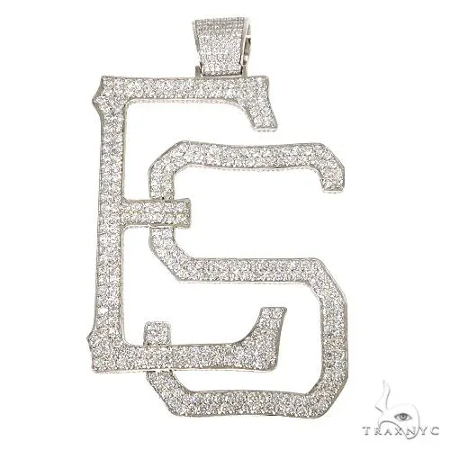 RINA - For Him CUSTOM Custom Made 'SD' Diamond Pendant 67835 in Rose Gold – Pendant